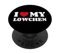Little Lion Dog I Love My Lowchen Petit Chien Lion PopSockets PopGrip Adhésif