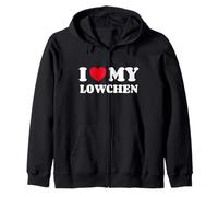 Little Lion Dog I Love My Lowchen Petit Chien Lion Sweat à Capuche