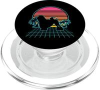 Little Lion Dog Vintage 80s Vaporwave Aesthetic Dog Lover PopSockets PopGrip pour MagSafe