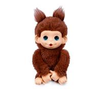 Little Live Pets Baby Monkey Minis Chikki Cherry – Interactif, + de 20 sons, 18,8 cm, Brun