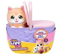 Little Live Pets Mama Surprise S7 Chat Peluche Interactive 3 Chatons 15+ Sons