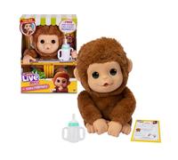 Little Live Pets - Mango, Le Singe Interactif, 50 Sons Interactifs et Mouvement de la Bouche, Aime Le Chatouiller et émet des Sons Joyeux Lorsque Vous touchez Le Pancin! Riche en Accessoires LP500000