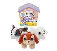 Little Live Pets Mini Puppy's Home LPP01210 Jouet en Forme de Petite Maison avec Fourrure Douce, remplit Son Bol d'eau, suspendez sa Plaque avec nom et Donnez-Lui Son os 4 Ans