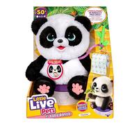 Little Live Pets Peluche interactive Mon bébé Panda - Plus de 50 sons, réagit, pot inclus, 30 cm