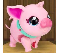 Little Live Pets - My Pet Pig , Soft and Jiggly Interactive Toy Pig That Walks, Dances and Nuzzles. 20+ Sounds & Reactions. Batteries Included. For Kids Ages 4+, Mlticolore