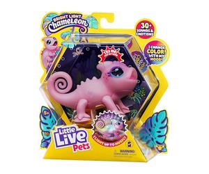 Little Live Pets - Nova Le caméléon Lumineux | Jouet interactif Lumineux Multicolore, Plus de 30 Sons, Plus de 10 humeurs, Répète après toi, Détecte Les Sons (Piles incluses, à partir de 5 Ans)