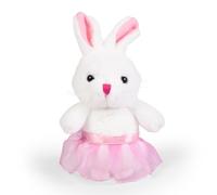 Little Living Nature Lapin Blanc en Tutu - Peluche Cadeau pour Enfants, Jouet en Peluche Doux, Poupée Lapin Câline