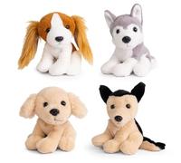 Little Living Nature Peluches Chiens - Jouets en Peluche Doux pour Enfants, Poupées Chiens Câlines