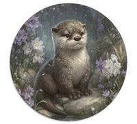 Little Loutre, WildFleurs 1000pcs (67.5x67.5cm) Puzzle pour Adultes -,Jouet De DIY