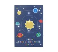 Little Love by NoJo Décoration murale lumineuse Motif Hello Gorgeous Bleu marine/jaune/orange/bleu.