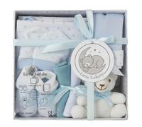 Little Lullaby Coffret cadeau 7 pièces pour nouveau-né (0-3 mois) Essentiels pour nouveau-né et cadeau de naissance, disponible en bleu et rose (bleu)