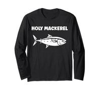 Little Mackerels Cute Fish Quote Simple Holy Mackerel Manche Longue
