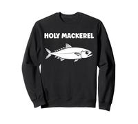 Little Mackerels Cute Fish Quote Simple Holy Mackerel Sweatshirt