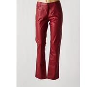 little marcel pantalons femme de couleur rouge
