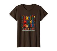 Little Minds Matter - Cadeau de Reconnaissance pour Enseignants de garderie T-Shirt, Femme, Marron, XXL