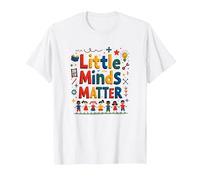 Little Minds Matter - Cadeau de Reconnaissance pour Enseignants de garderie T-Shirt, Homme, Blanc, XXL