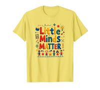 Little Minds Matter - Cadeau de Reconnaissance pour Enseignants de garderie T-Shirt, Homme, Citron, XXL