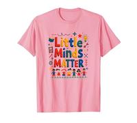 Little Minds Matter - Cadeau de Reconnaissance pour Enseignants de garderie T-Shirt, Homme, Rose, XXL