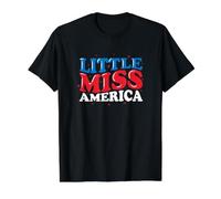 Little Miss America T-Shirt Graphique avec Valeur