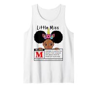 Little Miss Black Girl Magic Melanin M Avertissement Cute Girls Débardeur