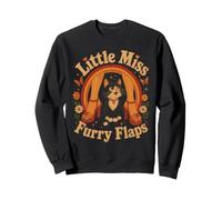 Little Miss Fourrure Rabats Smoking Amoureux des Chats Sweatshirt