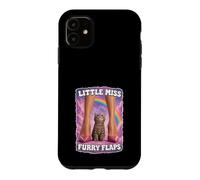 Little Miss Furry Flaps Chaton Chat Lover Funny Coque pour iPhone 11