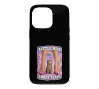 Little Miss Furry Flaps Chaton Chat Lover Funny Coque pour iPhone 13 Pro