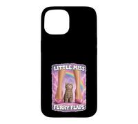 Little Miss Furry Flaps Chaton Chat Lover Funny Coque pour iPhone 15