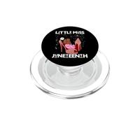 Little Miss Juneteenth Melanin Girly Girl Baby in Mom Chaussures PopSockets PopGrip pour MagSafe
