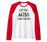 Little Miss Juneteenth Princess Black Girl Magic Fill Amusement pour Tout-Petits Manche Raglan