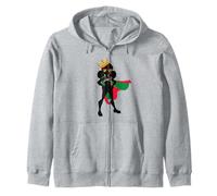 Little Miss Juneteenth Princesse Melanin Girl Noir Girls Fun Sweat à Capuche