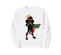 Little Miss Juneteenth Princesse Melanin Girl Noir Girls Fun Sweatshirt