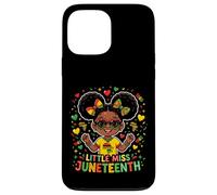 Little Miss Juneteenth, Princesse Noire de la Journée de la liberté Africaine Coque pour iPhone 13 Pro Max