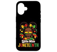 Little Miss Juneteenth, Princesse Noire de la Journée de la liberté Africaine Coque pour iPhone 16