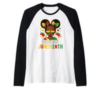 Little Miss Juneteenth, Princesse Noire de la Journée de la liberté Africaine Manche Raglan