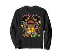 Little Miss Juneteenth, Princesse Noire de la Journée de la liberté Africaine Sweatshirt