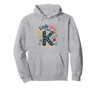 Little Miss Kindergarten K-Day Cadeau d'école Amusant Sweat à Capuche, Unisexe pour Adultes, Gris Chiné, XL