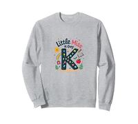Little Miss Kindergarten K-Day Cadeau d'école Amusant Sweatshirt, Unisexe pour Adultes, Gris Chiné, M