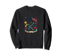 Little Miss Kindergarten K-Day Cadeau d'école Amusant Sweatshirt, Unisexe pour Adultes, Noir, L