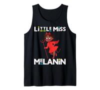 Little Miss Melanine Devil Bad Girl Halloween Sis Black Girls Débardeur