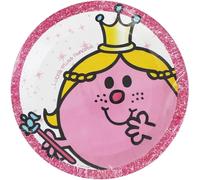 Little Miss - Pack de 8 assiettes de fête - Papier SG34779 (Taille unique) (Coloré)