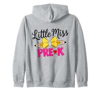 Little Miss Pre K Crayon Noeud pour Fille Premier Jour de PRE-K Sweat à Capuche
