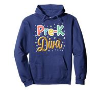 Little Miss Pre-K Diva | Princesse préscolaire Sweat à Capuche, Unisexe pour Adultes, Bleu Marine, XXL