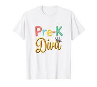 Little Miss Pre-K Diva | Princesse préscolaire T-Shirt, Homme, Blanc, XL