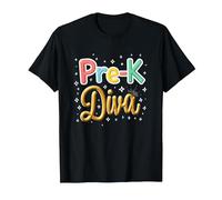 Little Miss Pre-K Diva | Princesse préscolaire T-Shirt, Homme, Noir, 3XL