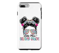 Little Miss Second Grade Girls Back to School Chignon désordonné Coque pour iPhone 7 Plus/8 Plus