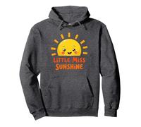 Little Miss Sunshine Cheerful Sun Kids Sweat à Capuche, Unisexe pour Adultes, Chiné Foncé, XXL