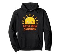 Little Miss Sunshine Cheerful Sun Kids Sweat à Capuche, Unisexe pour Adultes, Noir, S