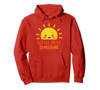 Little Miss Sunshine Cheerful Sun Kids Sweat à Capuche, Unisexe pour Adultes, Rouge, XL