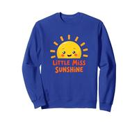 Little Miss Sunshine Cheerful Sun Kids Sweatshirt, Unisexe pour Adultes, Bleu Royal, S